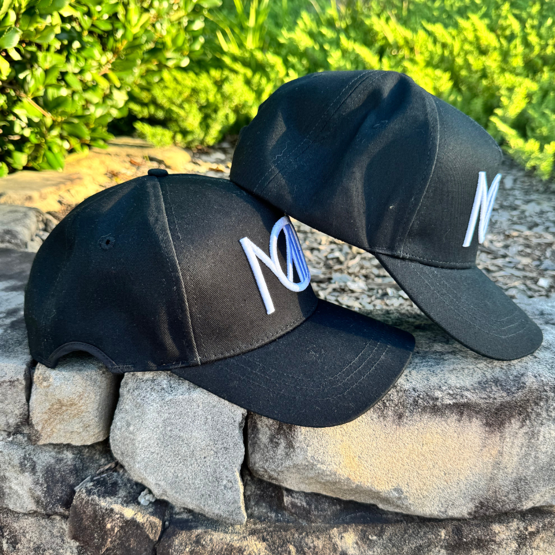 ARCHED 5–Panel Cap – Black Obsidian