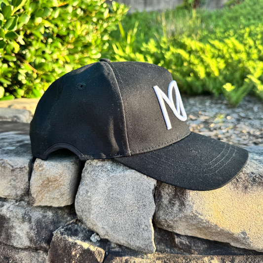 ARCHED 5–Panel Cap – Black Obsidian