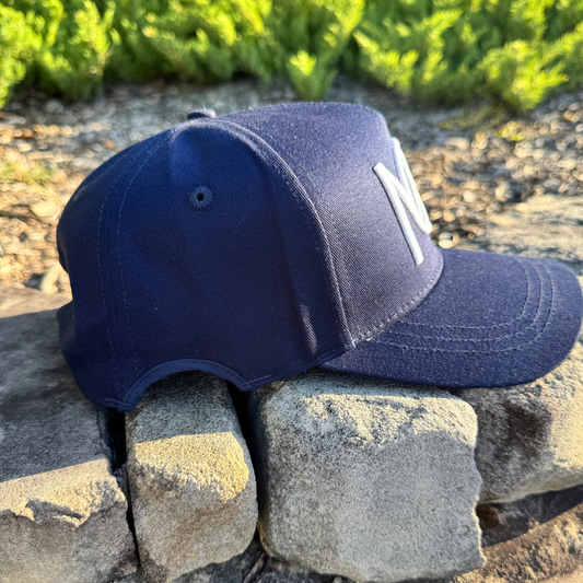 ARCHED 5–Panel Cap – Deep Navy