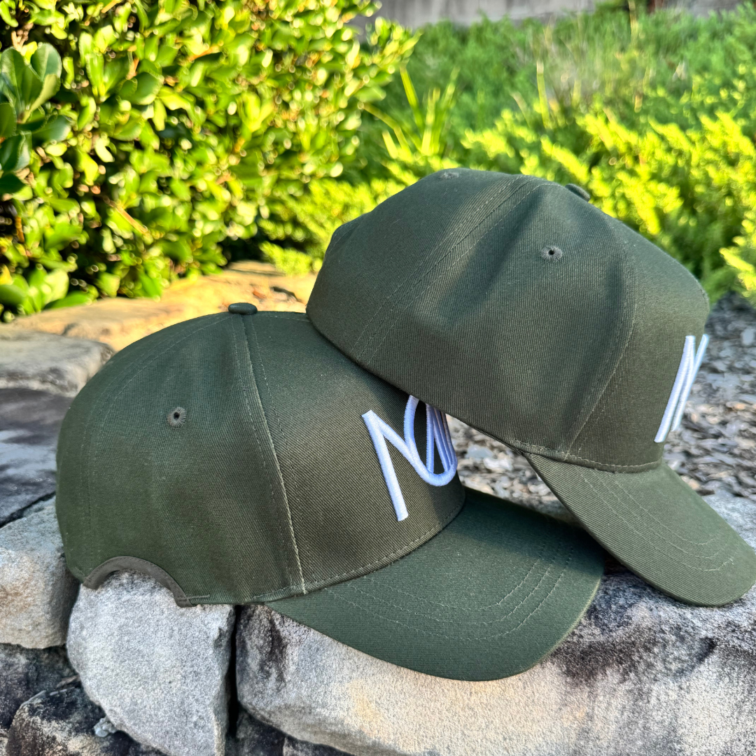 ARCHED 5–Panel Cap – Forest Green